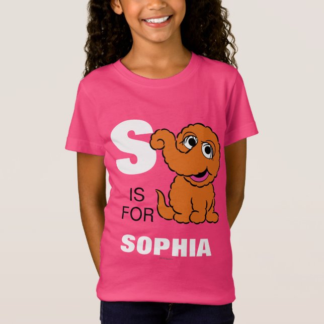 Camiseta S es para Snuffleupagus | Añadir su nombre (Anverso)