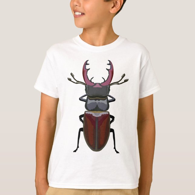 Camiseta S es para Stag Beetle (Anverso)