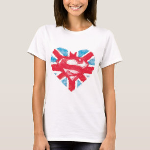 Camiseta S-Escudo de Británicos del corazón
