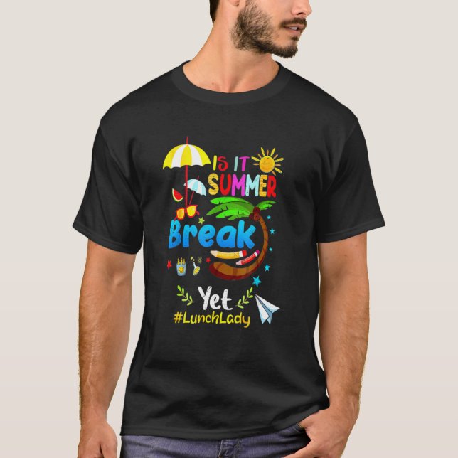 Camiseta S It Summer Break And Lunch Lady Kids (Anverso)