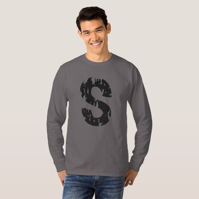 Camiseta S Jughead's Distressed T-Shirt Long Sleeved (Anverso completo)