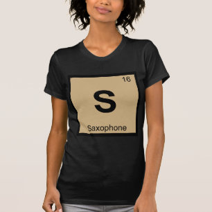 Camiseta S - Música de Saxofón Tabla Periódica de Química