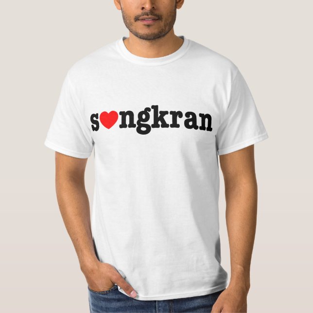 Camiseta s ❤ ngkran ~ Heart (Love) Songkran (Anverso)