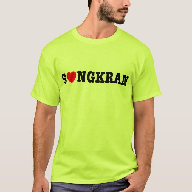 Camiseta S ❤ NGKRAN ~ Songkran de corazón (amor) (Anverso)