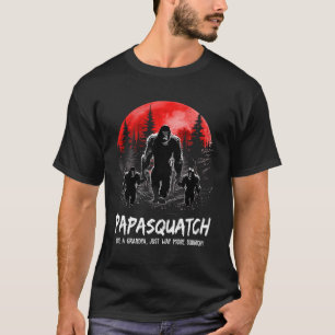 Camiseta S Papasquatch como un abuelo, mucho más