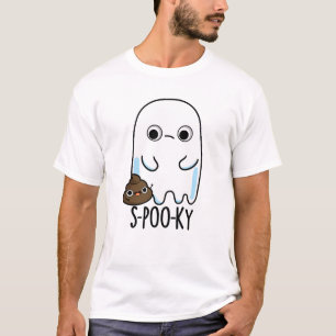 Camiseta S-poo-ky Funny Ghost Poop Pun