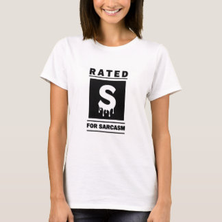 Camiseta 'S' por sarcasmo