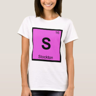 Camiseta S - Símbolo de la tabla periódica de química de la