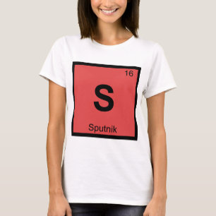 Camiseta S - Sputnik Tabla Periódica de Química Espacial Ru