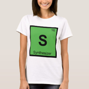 Camiseta S - Tabla Periódica de Química de Música de Sintet