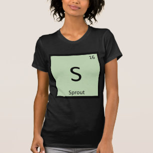Camiseta S - Tabla periódica de química vegetal de brotes