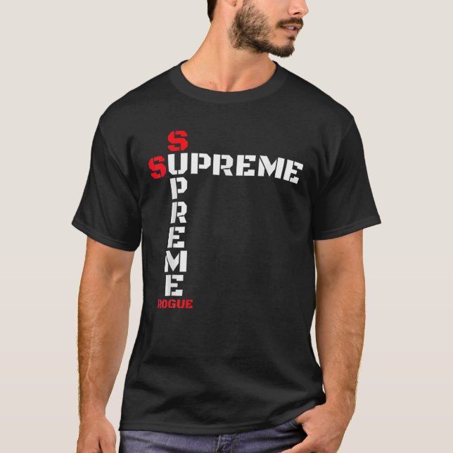Camiseta S.Upreme Guerrero rebelde Patriota Militar Armado  (Anverso)