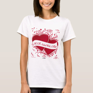 Camiseta S.W.A.K. Sellado Con Un Beso! Corazones rojos