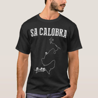 Camiseta Sa Calobra serpentines sobre el diseño de ciclismo