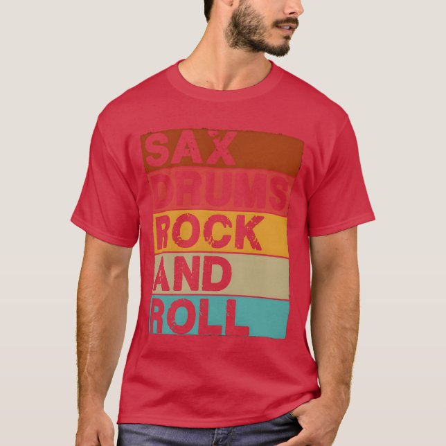 Camiseta Sa Drums Rock And Roll gift (Anverso)