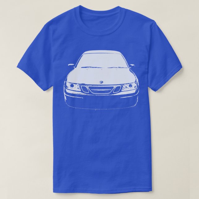 Camiseta Saab 93 OG blanco monobloque clásico de primera ge (Diseño del anverso)