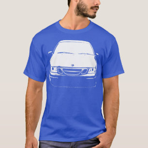Camiseta Saab 93 OG blanco monobloque clásico de primera ge