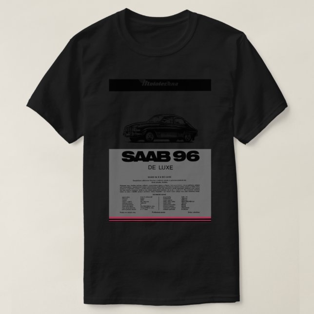CAMISETA SAAB 96 - MANUAL DEL PROPIETARIO_S (Diseño del anverso)