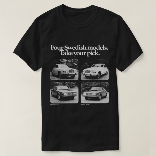 CAMISETA SAAB 96 SAAB 99 (Diseño del anverso)