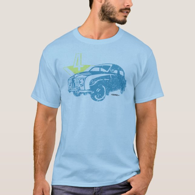 Camiseta Saab 96 V4 apenados (Anverso)