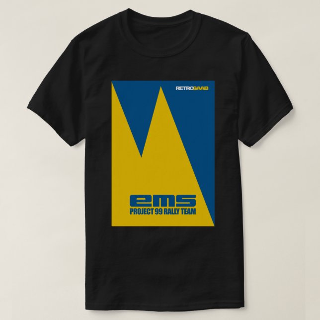 CAMISETA SAAB EMS RALLY EAM (Diseño del anverso)