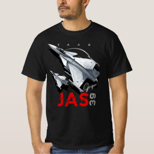 Camiseta Saab JAS39 Gripen Aeronaves de combate suecas