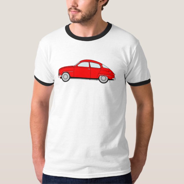 Camiseta saab rojo 96 (Anverso)