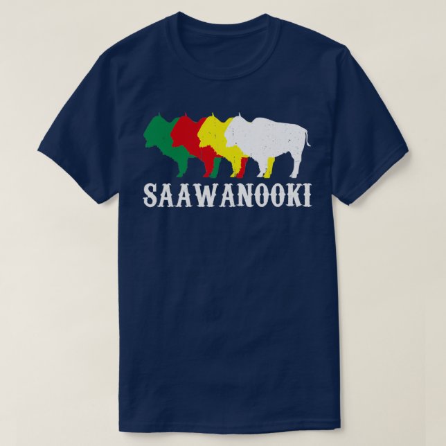 Camiseta Saawanooki Shawnee Nativos Indios Americanos (Diseño del anverso)
