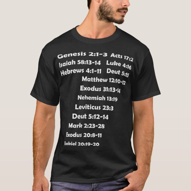 Camiseta Sábado adventista del séptimo día SDA 7 (Anverso)