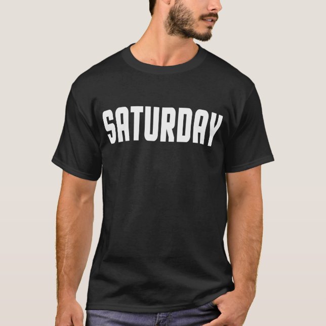 Camiseta Sábado, Días de la semana (Anverso)