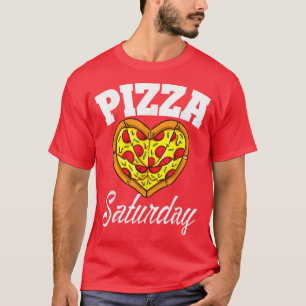 Camiseta Sábado Pizza Noche Funny Pizza Lover comida rápida