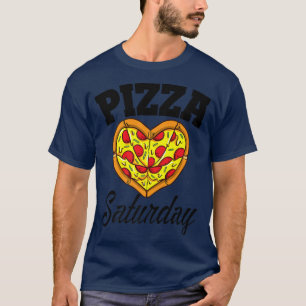 Camiseta Sábado Pizza Noche Funny Pizza Lover Comida Rápida