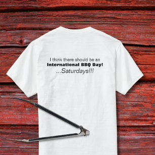 Camiseta Sábados del Día Internacional de la barbacoa
