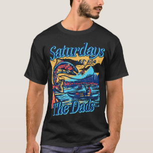 Camiseta Sábados Para Papás Divertido Pescar Día del Padre