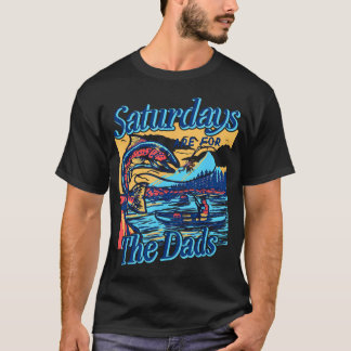 Camiseta Sábados Para Papás Divertido Pescar Día del Padre