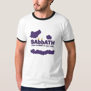 Camiseta Sabbath con velas - Disfruta del RESTO de tu seman