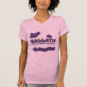 Camiseta Sabbath con velas - Disfruta del RESTO de tu seman