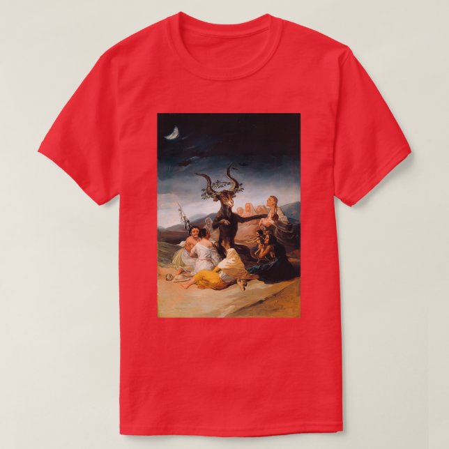 Camiseta Sabbath (El Aquelarre) de Francisco Goya  (Diseño del anverso)