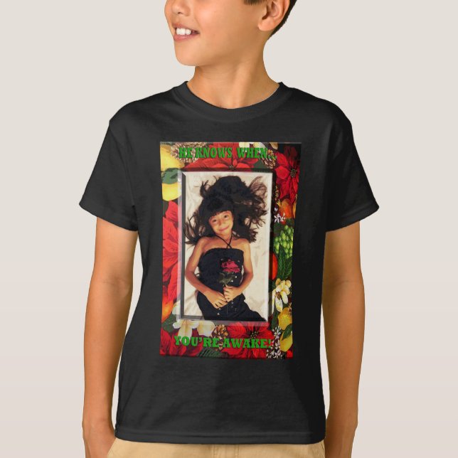 CAMISETA SABE CUANDO ESTÁS DESPIERTO (Anverso)