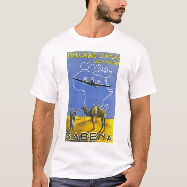 Camiseta Sabena ~ Congo belga (Anverso)