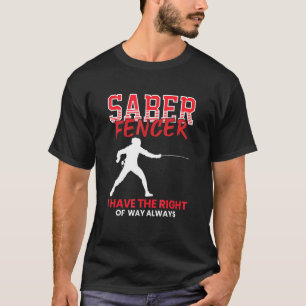 Camiseta Saber Fencer Coach de Esgrima de Esgrima Deportiva