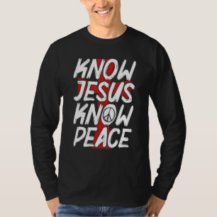 Camiseta Saber Jesús Conocer Paz Religión Cristiana Religio