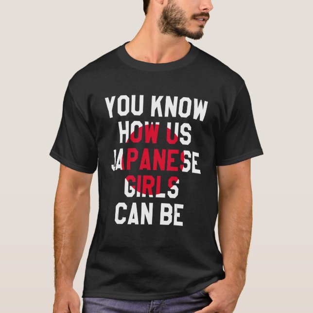 Camiseta Sabes Cómo Los Chicas Japoneses Podemos Ser, Diver (Anverso)