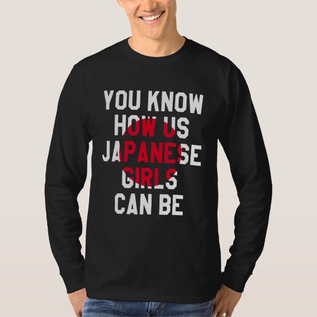 Camiseta Sabes Cómo Los Chicas Japoneses Podemos Ser, Diver (Anverso)