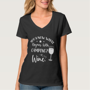 Camiseta Sabes Lo Que Rhyma Con Campingwine