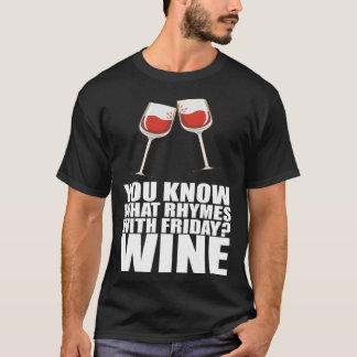 Camiseta Sabes Lo Que Ríe Con Vino Viernes