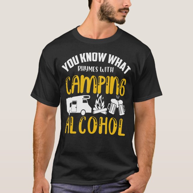 Camiseta Sabes Lo Que Rige Con Camping Alcohol Rv Car B (Anverso)