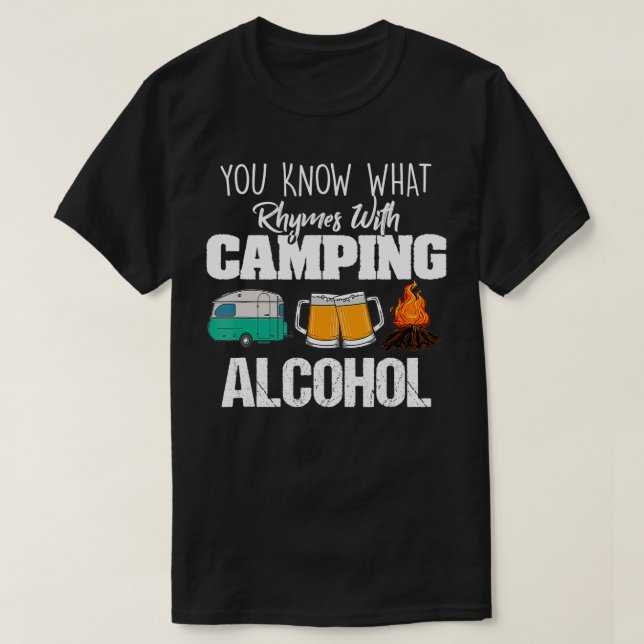 Camiseta Sabes Lo Que Rige Con El Amante Del Alcohol En El  (Diseño del anverso)
