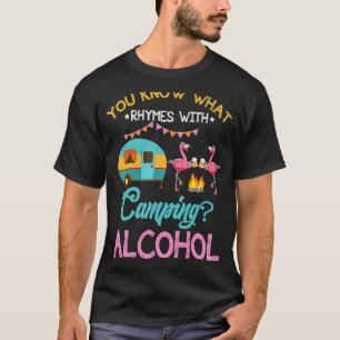 Camiseta Sabes Lo Que Rige Con El Camping Y La Cerveza Alco