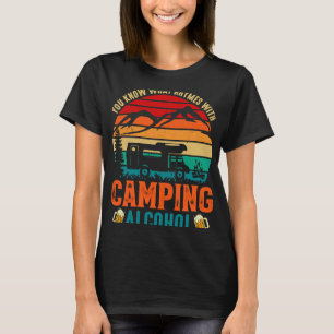 Camiseta Sabes Lo Que Rima Con El Camping Y El Vino Alcohól